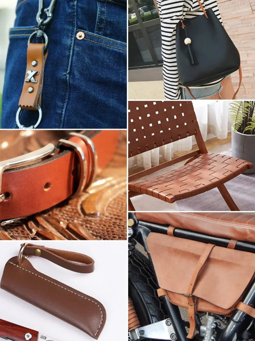 Leather Strap 1 Inches Wide Flat Leather Straps for Crafts, Full Grain Oil Tan L